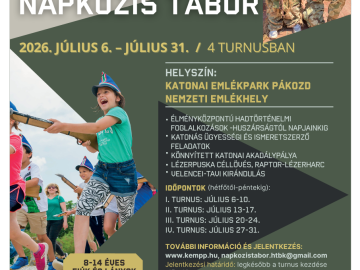 Napközis tábor júliusban - várunk Téged is!